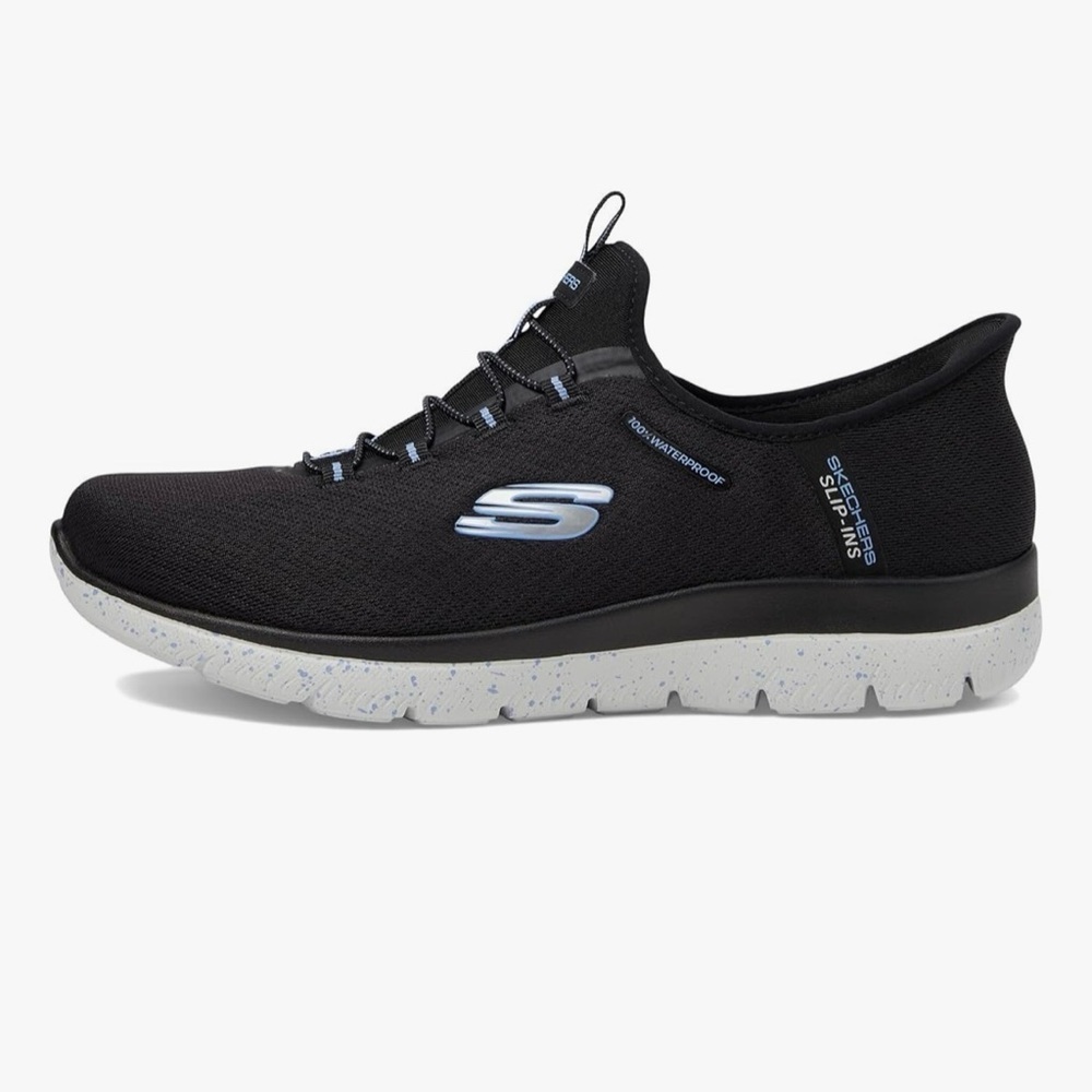 Skechers Waterproof Hands Free Slip-ins Summits-Best Choice Sneaker Black Sz 6.5 - Picture 3 of 12